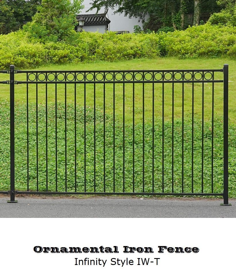 Decorative Flat Top With Rings Fence