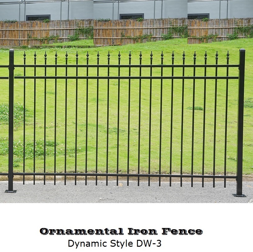 Decorative Spear Top Steel Metal Fence